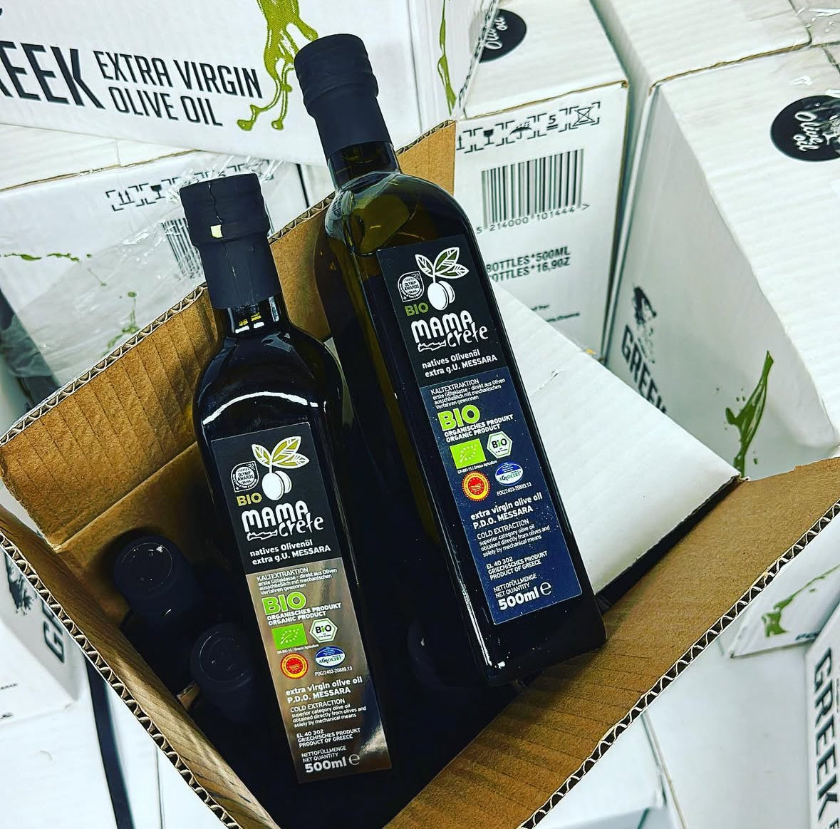 Mama Crete extra natives BIO Olivenöl – Flasche, Premium Olivenöl aus Kreta